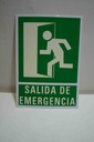 SEÑAL DE SALIDA DE EMERGENCIA 21X30 CM