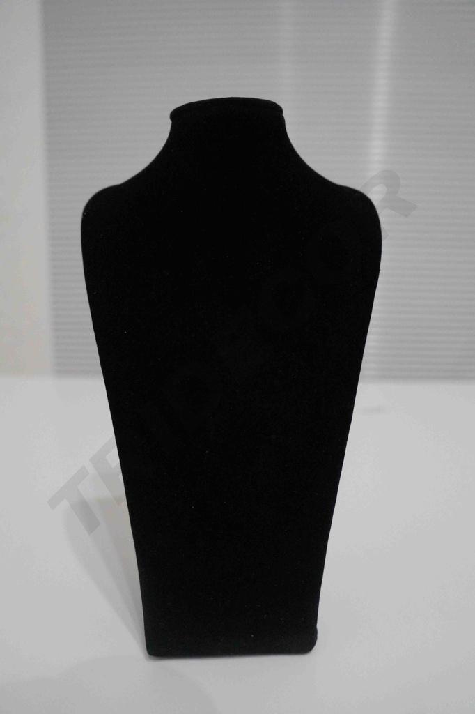 Expositor de Collar de Terciopelo Negro