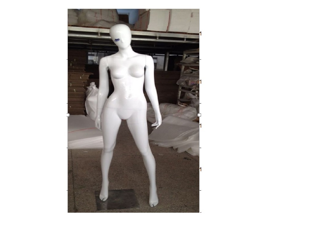 maniquí de mujer Blanco Brillo