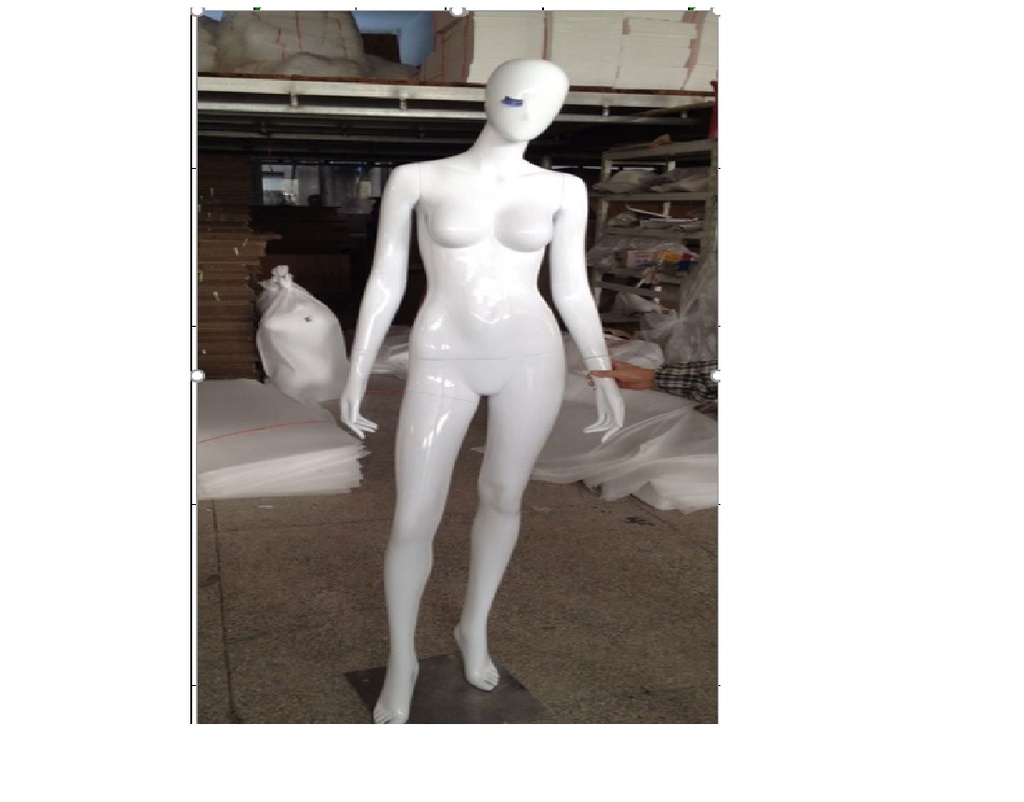 maniquí de mujer Blanco Brillo