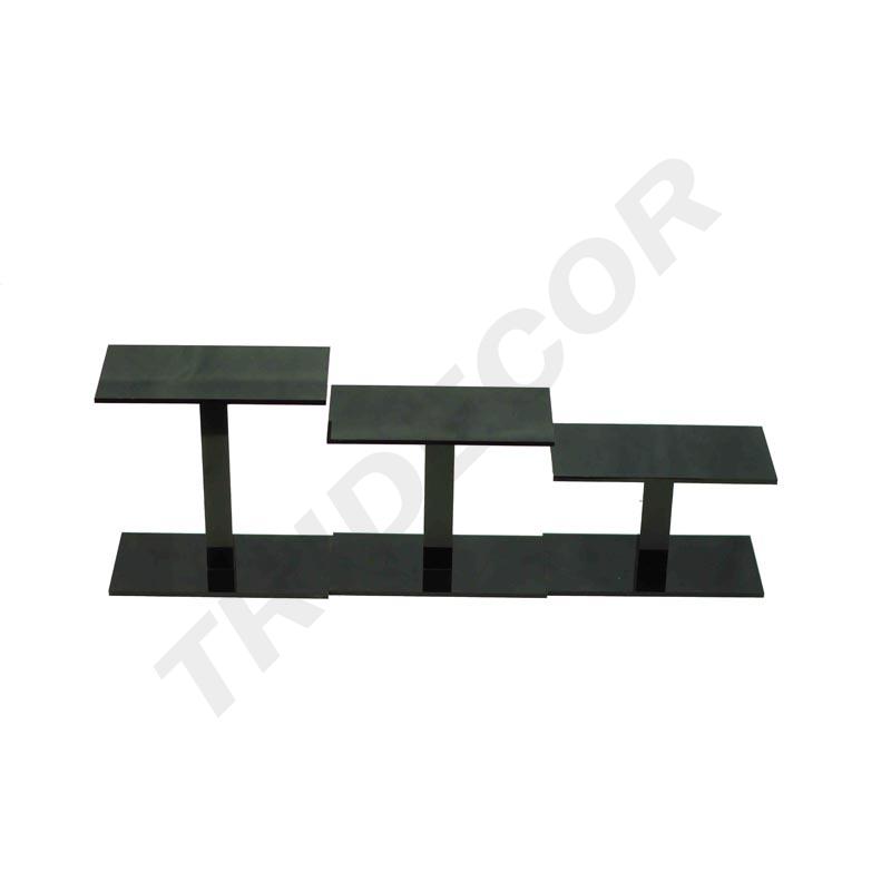 Soporte de Exhibición de Acrílico | Color Negro | 3 Alturas