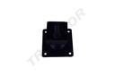 Base ajustable para tubo cuadrado negro 38X38mm