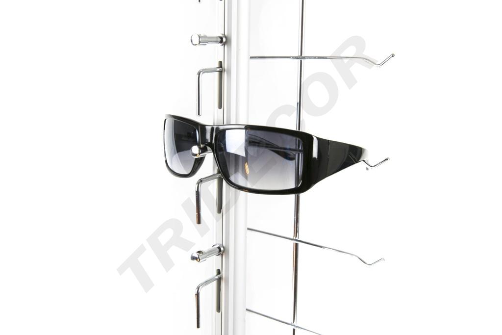 Expositor de 14 Gafas con Cerradura para Pared 125X16cm, 10 unidades/caja