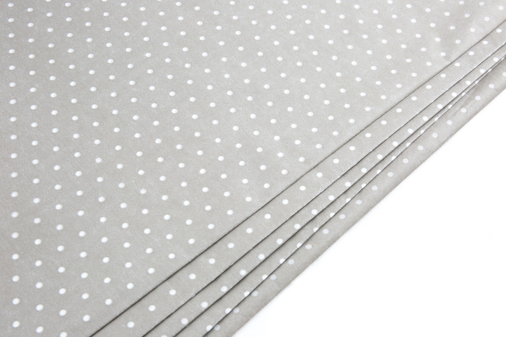 Papel Tisú Puntos Blancos sobre Fondo de Chocolate 62X86cm 100 unidades