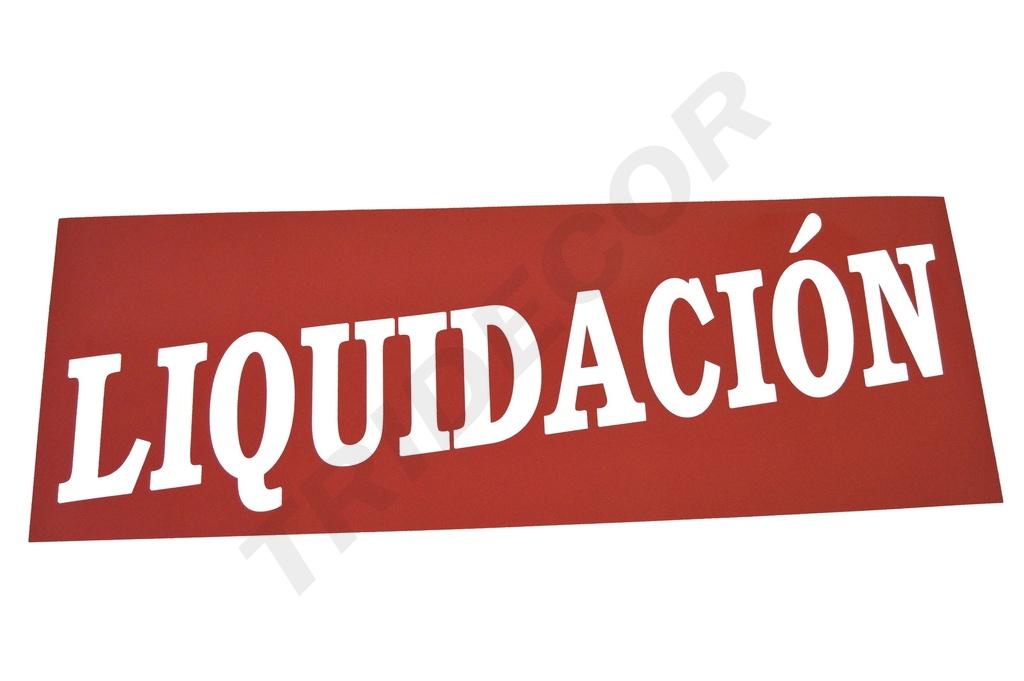 Banner de LIQUIDACIÓN 100X35 cm