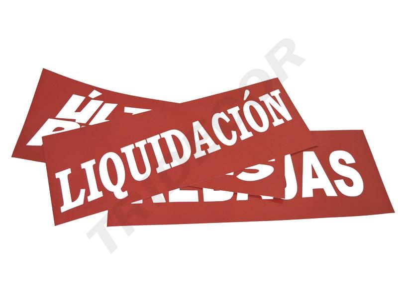 Banner de LIQUIDACIÓN 100X35 cm