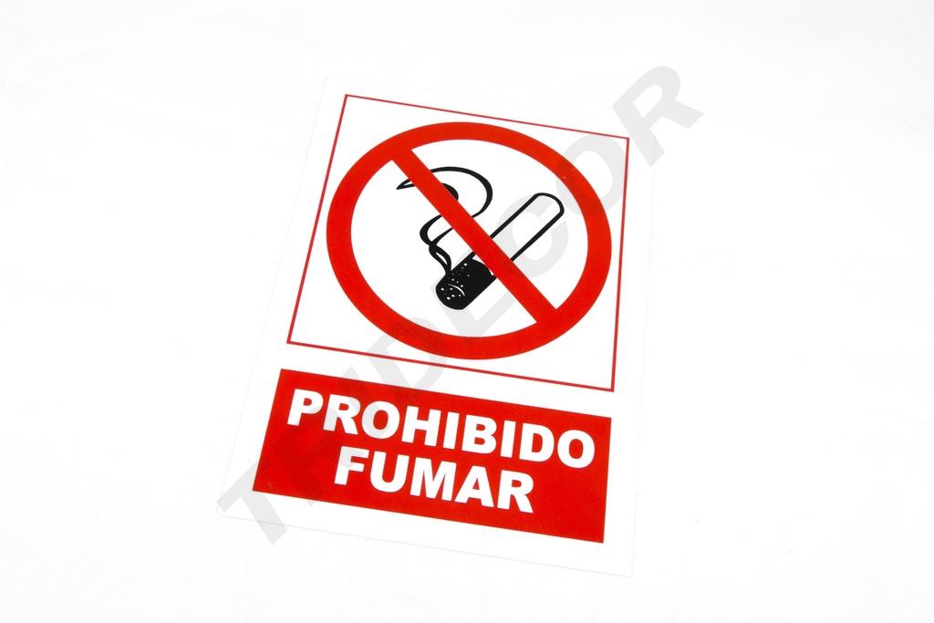 SEÑAL DE NO FUMAR 21X30 CM