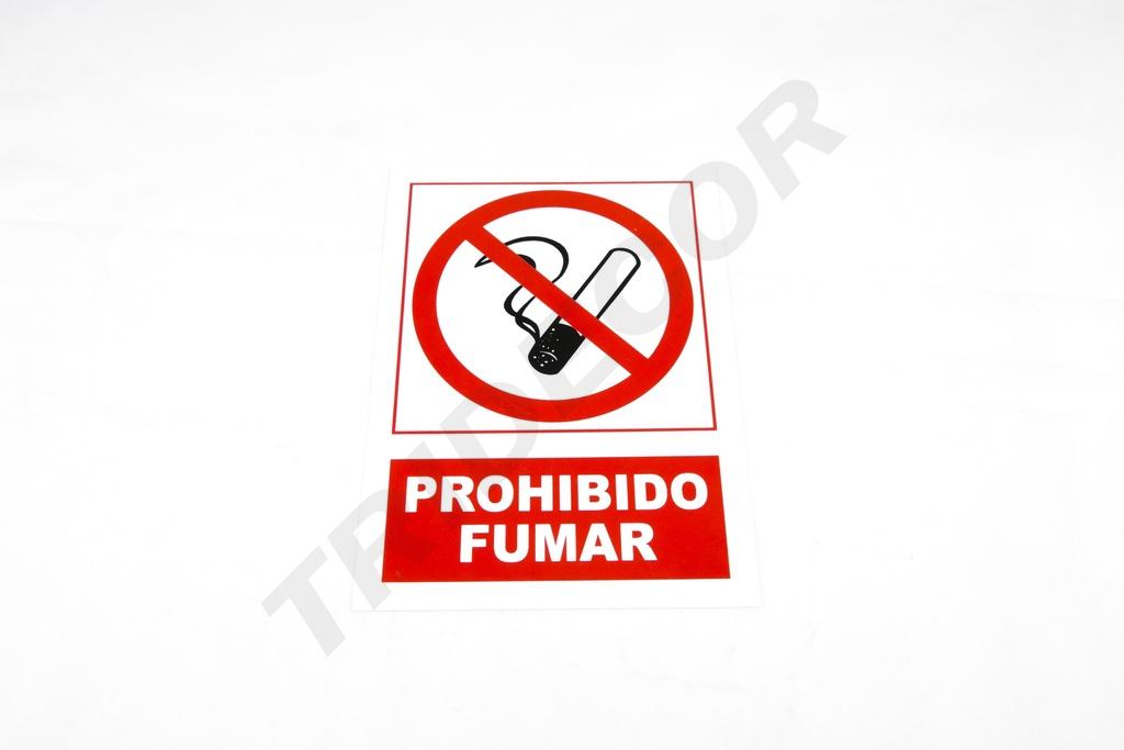 SEÑAL DE NO FUMAR 21X30 CM