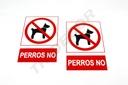 Señal Prohibido Perros 21X30 cm