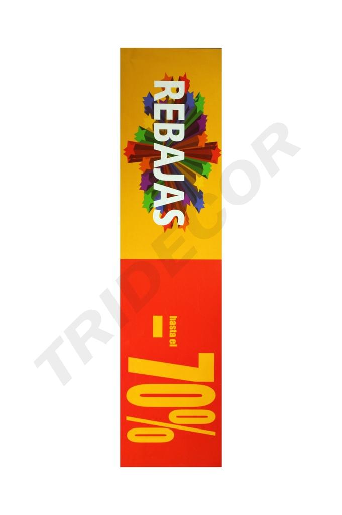 VENTA EN BANNER HORIZONTAL -70% ROJO AMARILLO