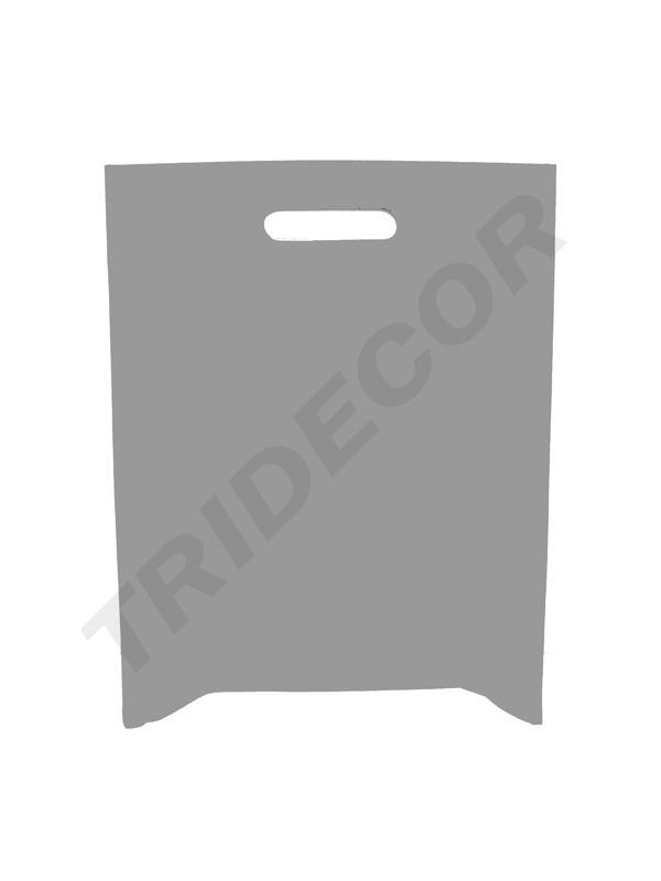 Bolsa de tela con asa troquelada gris/azul marino 100g 25X35CM 25 unidades/paquete 40 paquetes/caja
