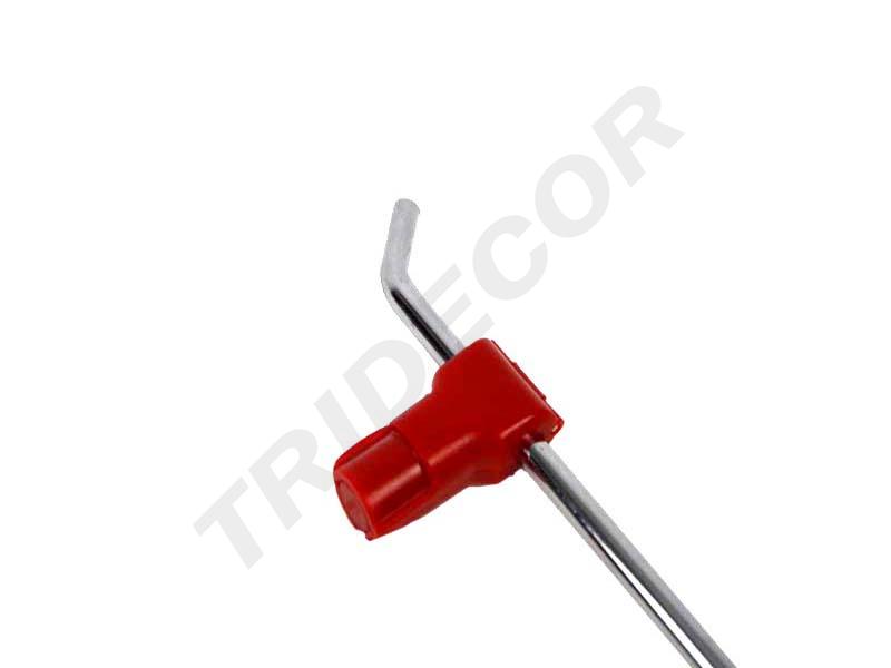 Alarma antirrobo para gancho de 6mm, rojo, 100/paquete, 1000/caja