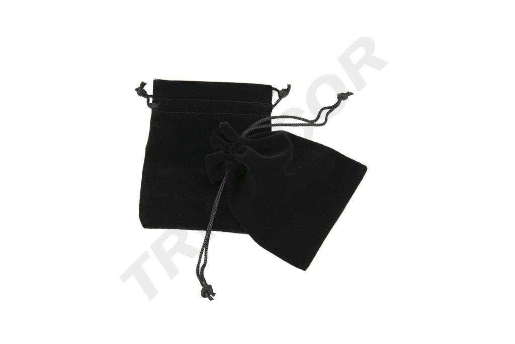 BOLSA DE TERCIOPELO NEGRO 12X9 CM 20 PIEZAS