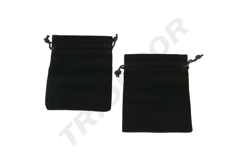 BOLSA DE TERCIOPELO NEGRO 12X9 CM 20 PIEZAS