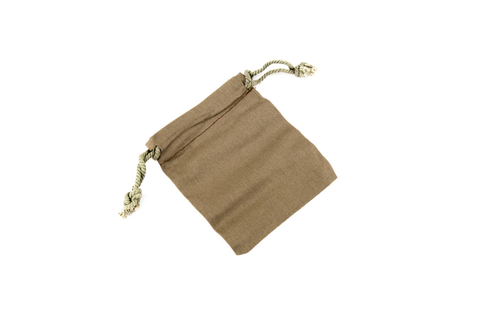 Bolsa de lino marrón con cierre de cordón 11X9.5 cm - 20 unidades