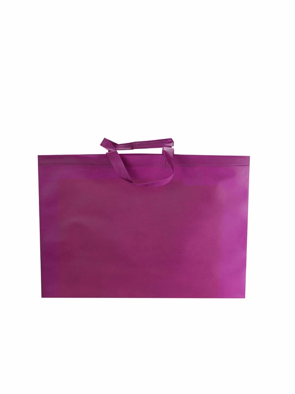 Bolsa de tela de 100g con asa larga, color fucsia, 50X40+12cm, 25 unidades/paquete, 16 unidades/caja