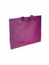 Bolsa de tela de 100g con asa larga, color fucsia, 50X40+12cm, 25 unidades/paquete, 16 unidades/caja