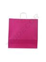 Bolsa de papel de celulosa con asa rizada fucsia 49X44X15 CM 25 unidades