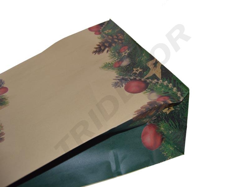 Bolsa de Papel Kraft 45X15X49cm Navidad 25/Pq
