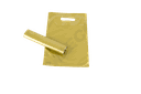 Bolsa Tote dorada con asa troquelada 25X35 cm 100 unidades