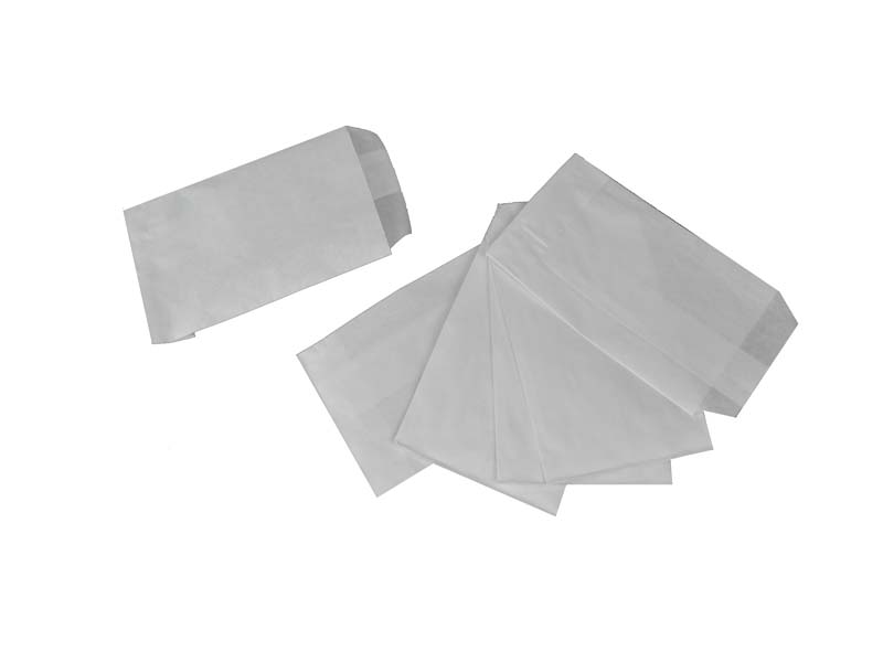 Sobre de Papel de Celulosa Blanco 16X9cm 100 unidades