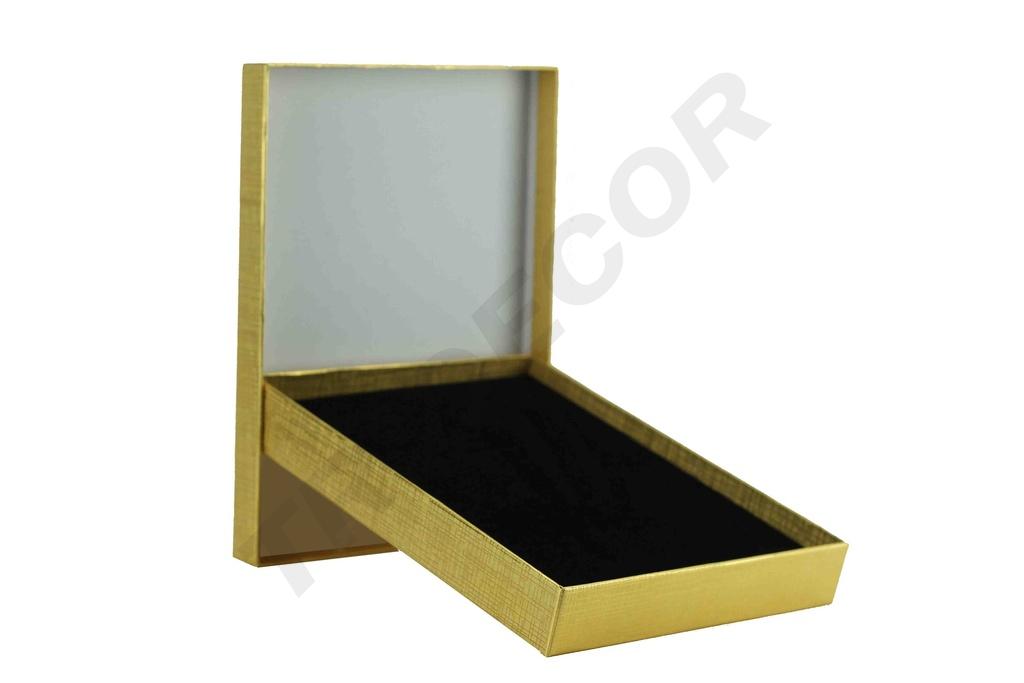 Caja Joyería con Interior de Terciopelo de Felpa Negro.