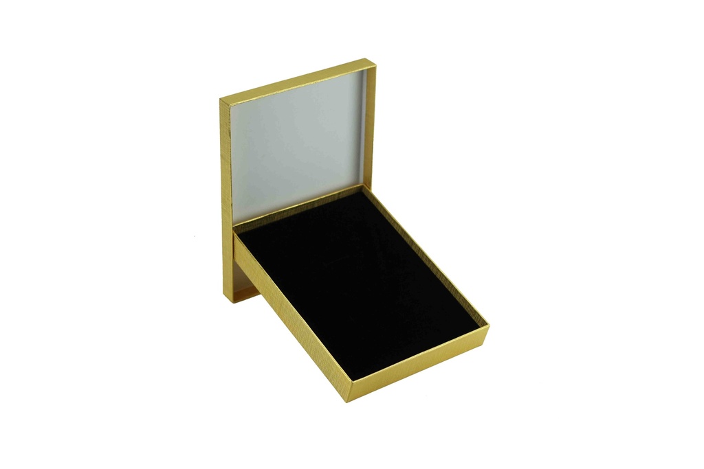 Caja Joyería con Interior de Terciopelo de Felpa Negro.