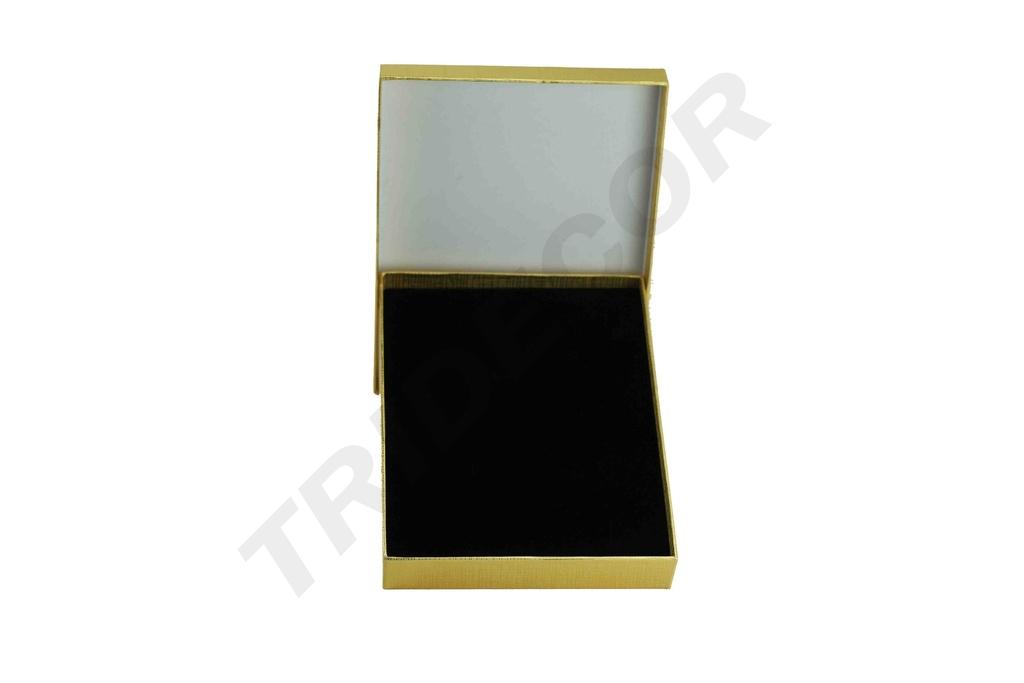 Caja Joyería con Interior de Terciopelo de Felpa Negro.