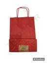 Bolsa Roja Xs 18+8x24cm Kraft 90g/m2