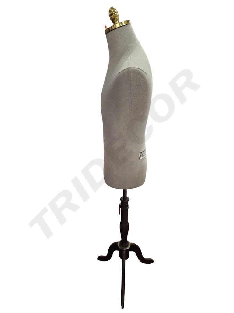 040376-Busto-de-hombre-tela-de-lino-con-copa-dorada-tridecor
