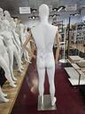 maniquí Hombre Blanco mate Blazo Claro Base Acero Inox