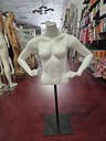 maniquí mujer Blanca mate Con Soporte de Base