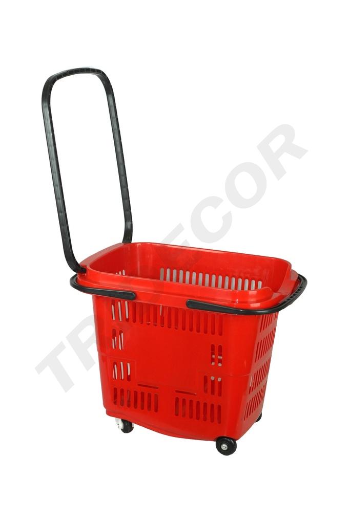 Cesta de la compra 45 L 60X39,5X40 cm color rojo