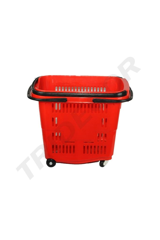 Cesta de la compra 45 L 60X39,5X40 cm color rojo