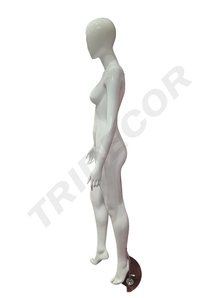 040833-Maniquí-abstracto-blanco-brillo-pestaña-azul-tridecor