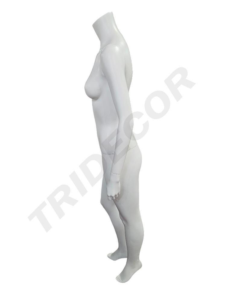 maniquí de mujer Sin Cabeza Color Blanco mate