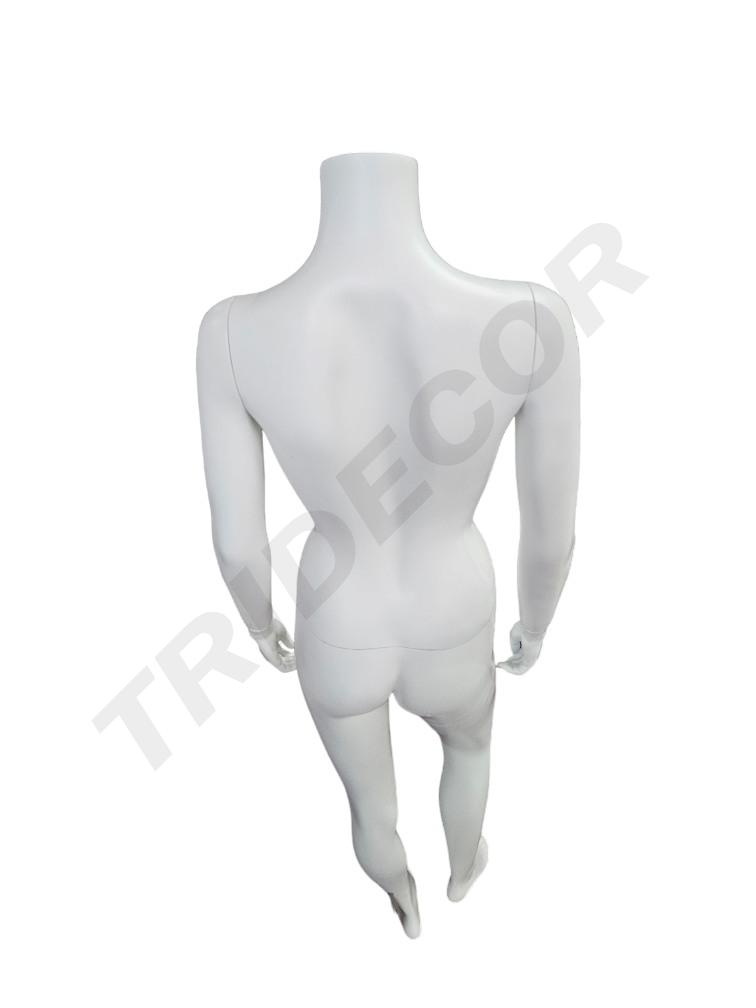 maniquí de mujer Sin Cabeza Color Blanco mate