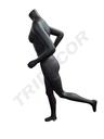 Maniquí deportivo femenino corriendo sin cabeza color negro