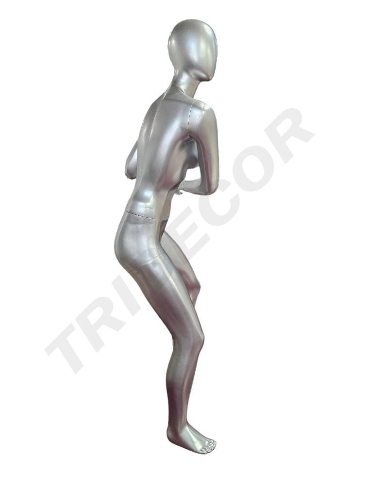 maniquí de mujer Deportista Color Plata