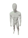 maniquí de Hombre Fibra de Vidrio Blanco Brillo