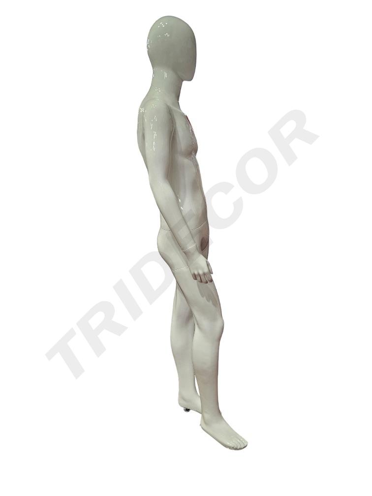 maniquí de Hombre Blanco Brillo