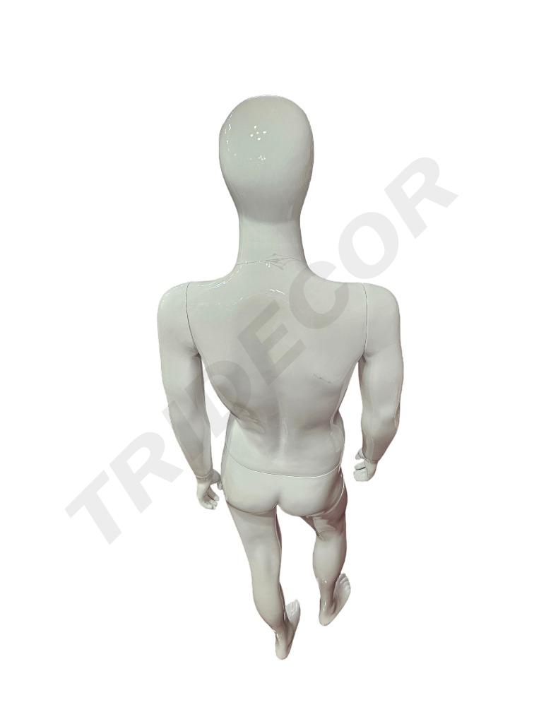 maniquí de Hombre Blanco Brillo