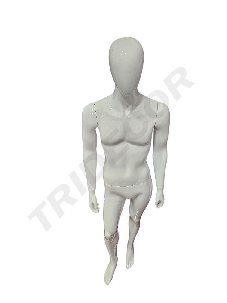 maniquí de Hombre Blanco Brillo