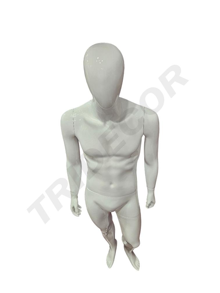 maniquí de Hombre Fibra de Vidrio Blanco mate