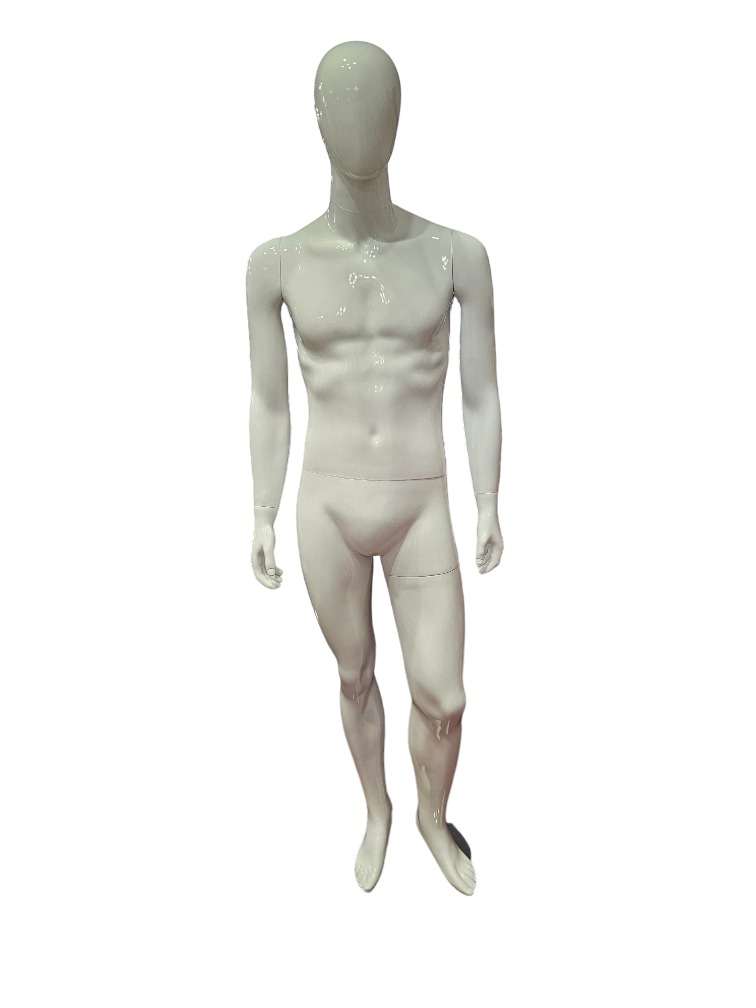 maniquí de Hombre Fibra de Vidrio Blanco mate