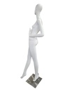 maniquí mujer Blanco mate Base Acero Inox