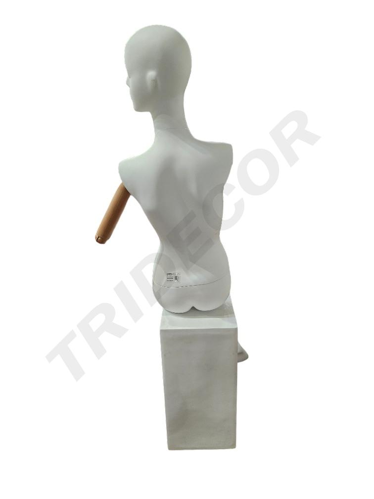 maniquí mujer Sentado Blanco mate Brazo Claro