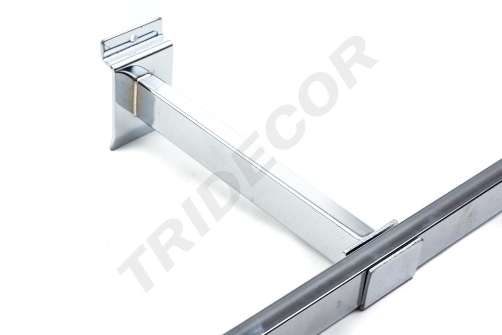 Soporte tubular rectangular para panel de lamas de 30cm