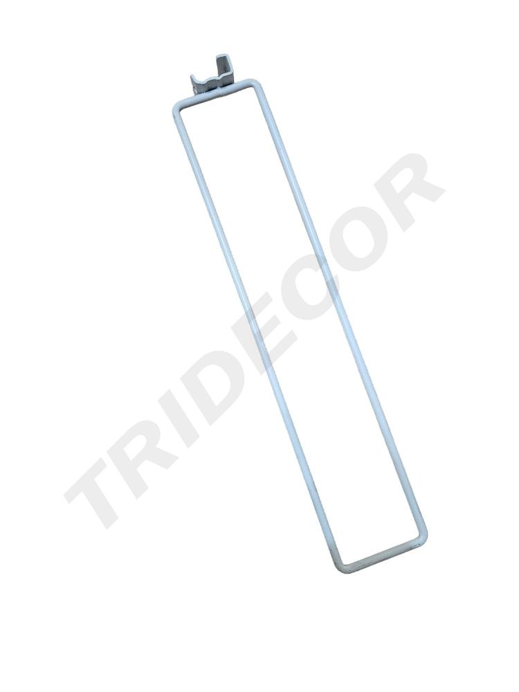 Separador blanco para tubo rectangular 8mm 50/caja