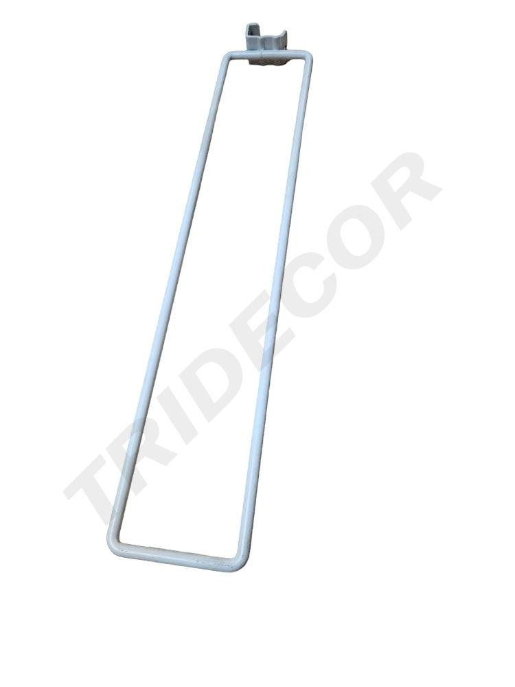 Separador blanco para tubo rectangular 8mm 50/caja